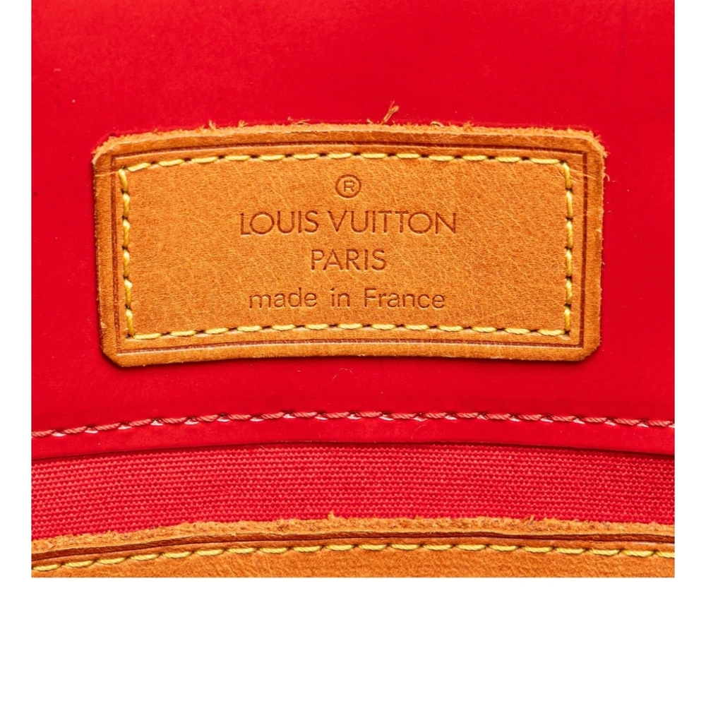 Louis Vuitton Red and Tan Glossy Tote COA Included - Picture 9 of 10